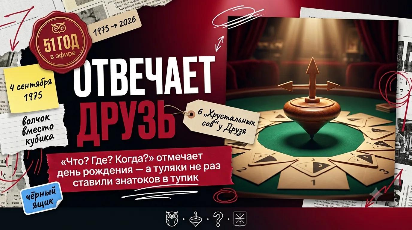 «Отвечает Друзь»: игре «Что? Где? Когда?» — 51 год, а туляки не раз оставляли знатоков без ответа