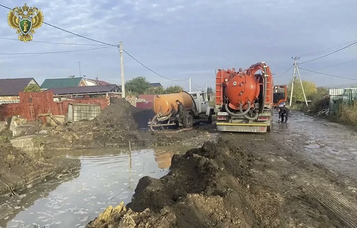 Устранение коммунальной аварии на водопроводе в Донском