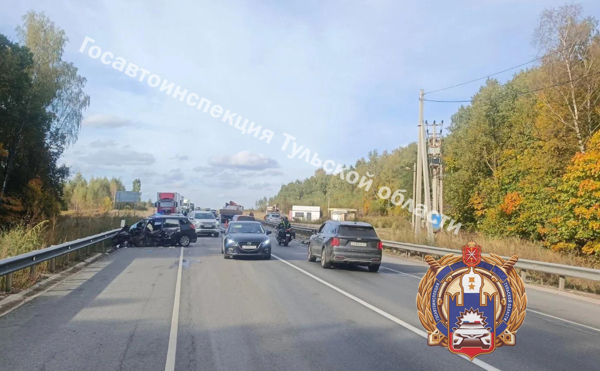 Место ДТП на трассе М2