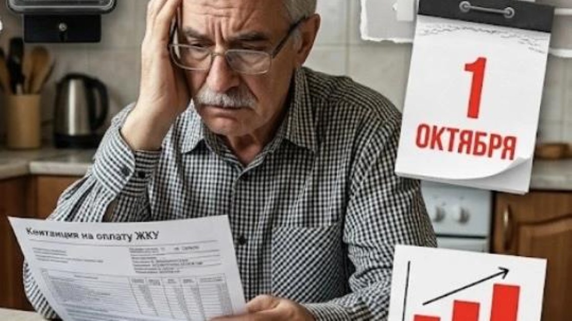 Житель Тульской области с квитанцией на оплату ЖКУ