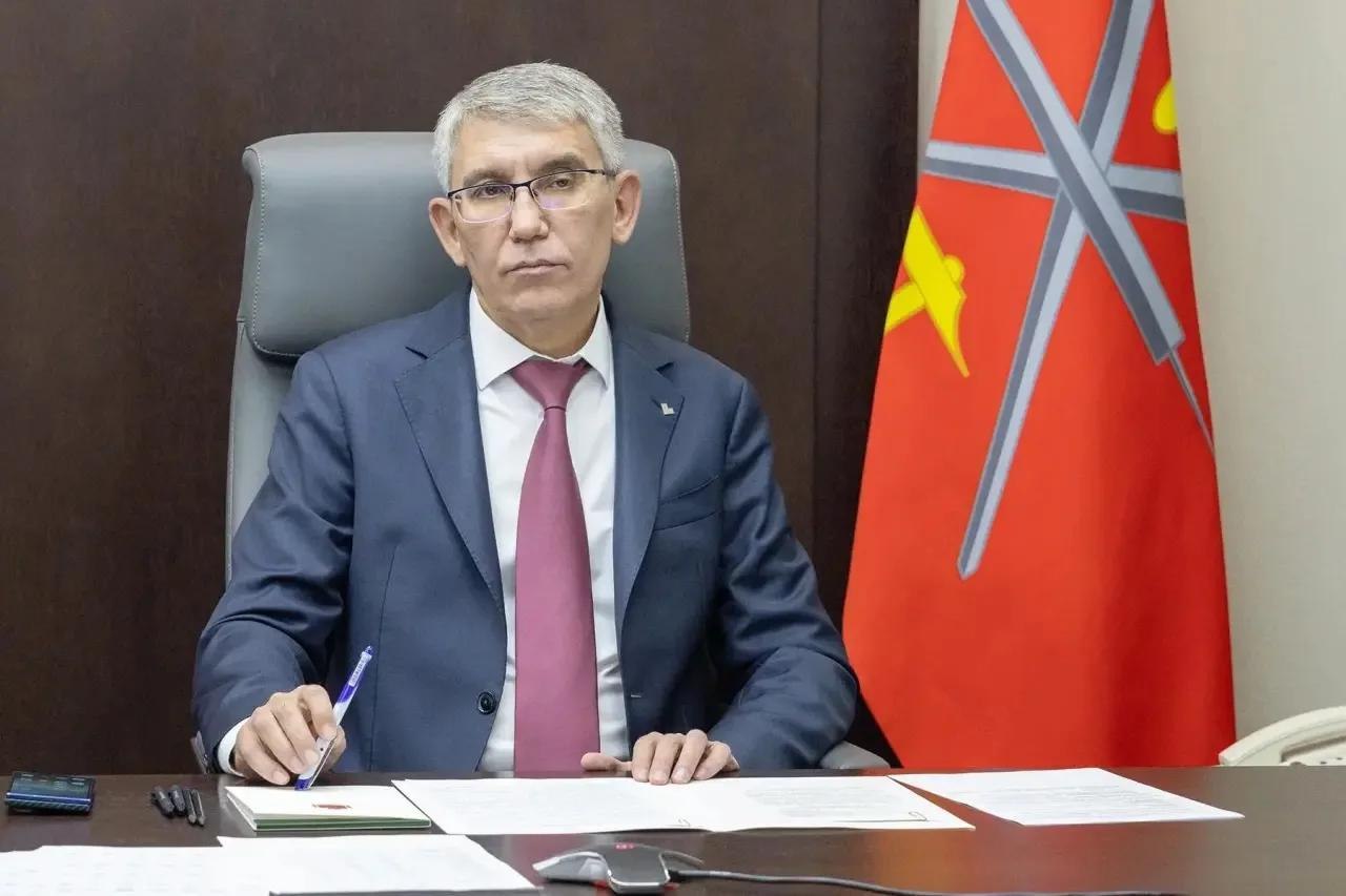 Губернатор Тульской области Дмитрий Миляев на видеосовещании