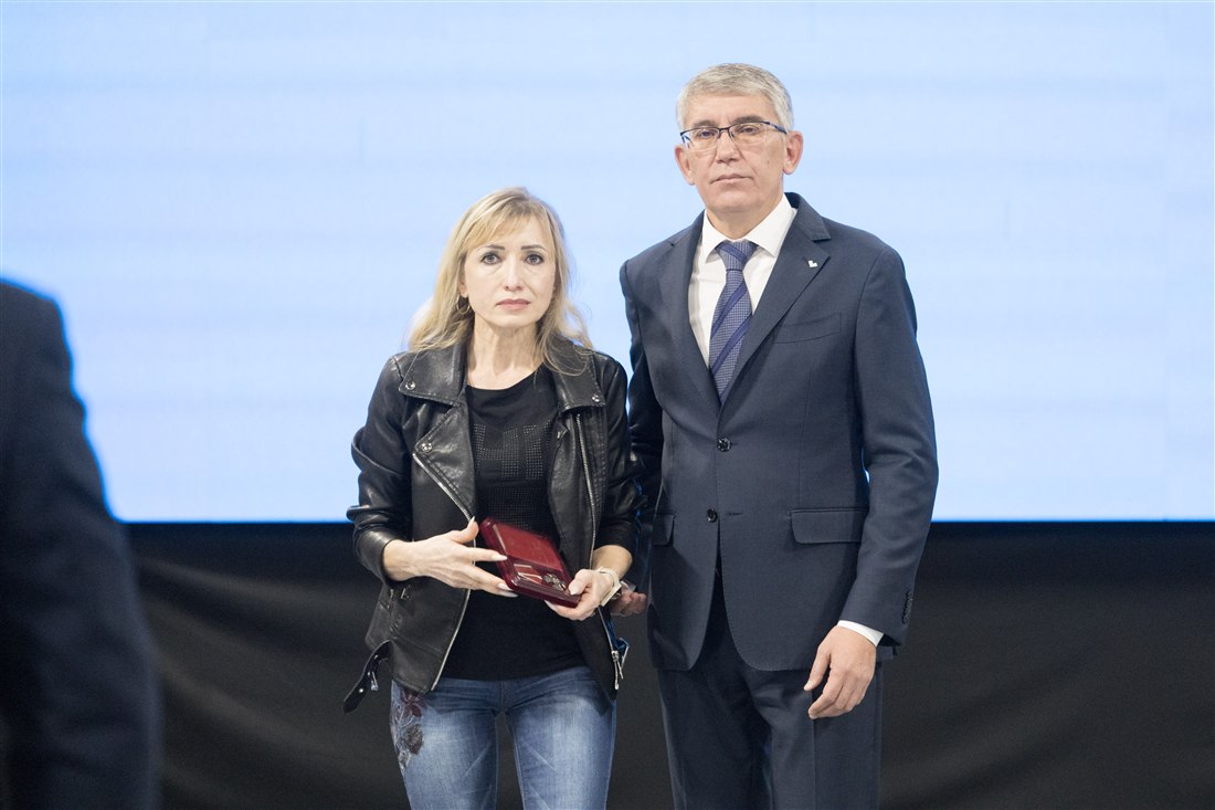 Вручение награды на церемонии в парке Патриот-Тула