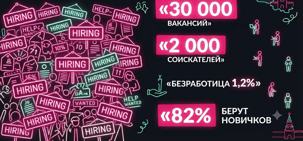 Рынок труда Тульской области в цифрах: 30 000 вакансий, 2 000 соискателей, безработица 1,2%, 82% работодателей берут новичков