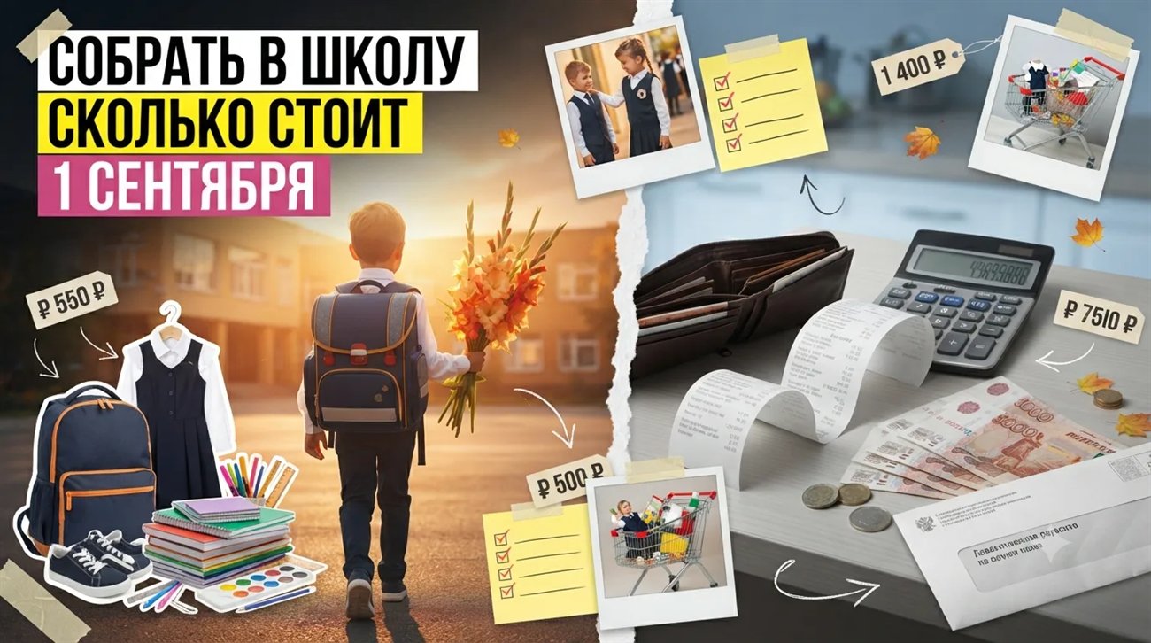 Собрать в школу: сколько стоит 1 сентября — коллаж