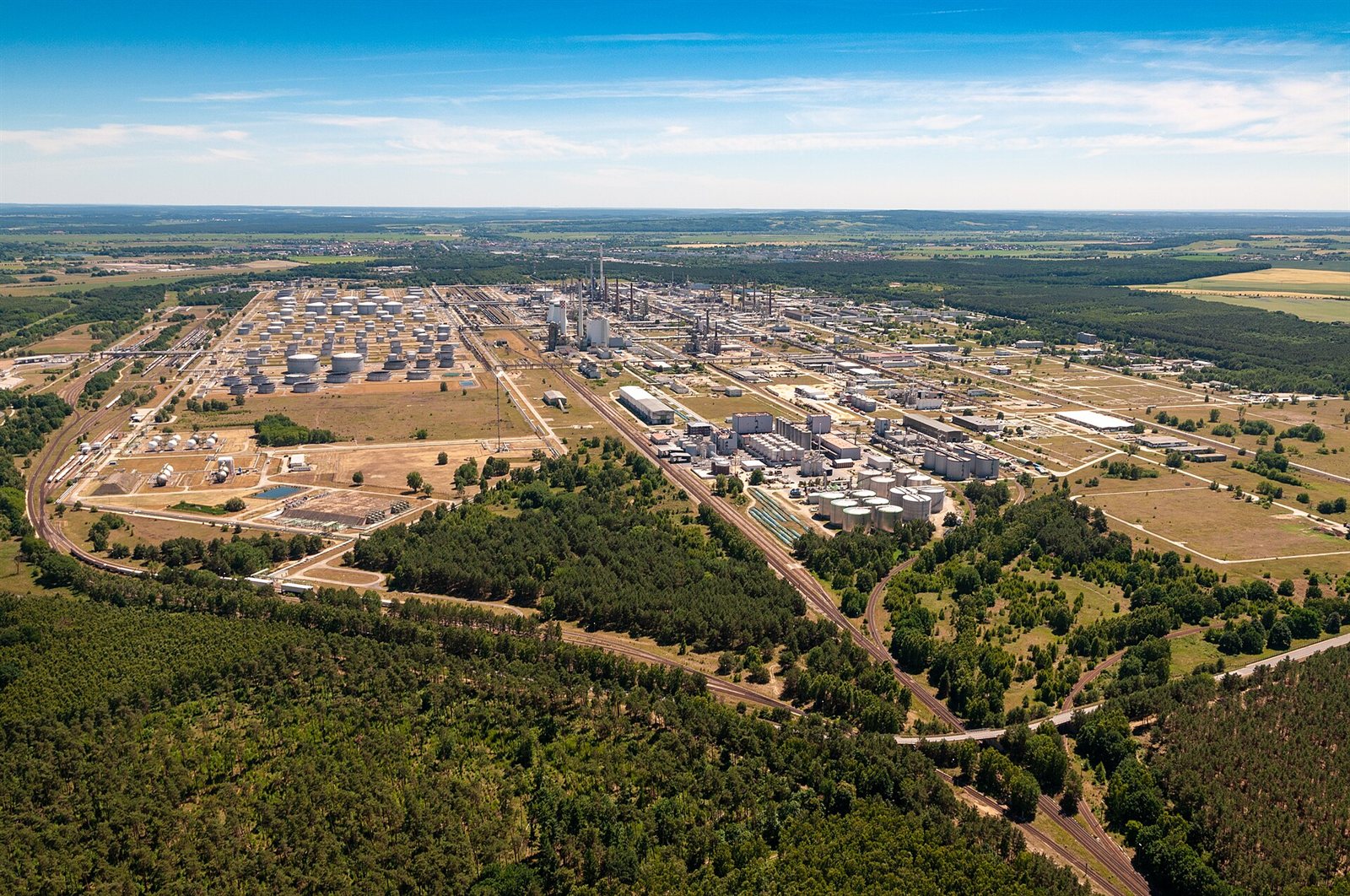 Нефтеперерабатывающий завод PCK в Шведте, Германия