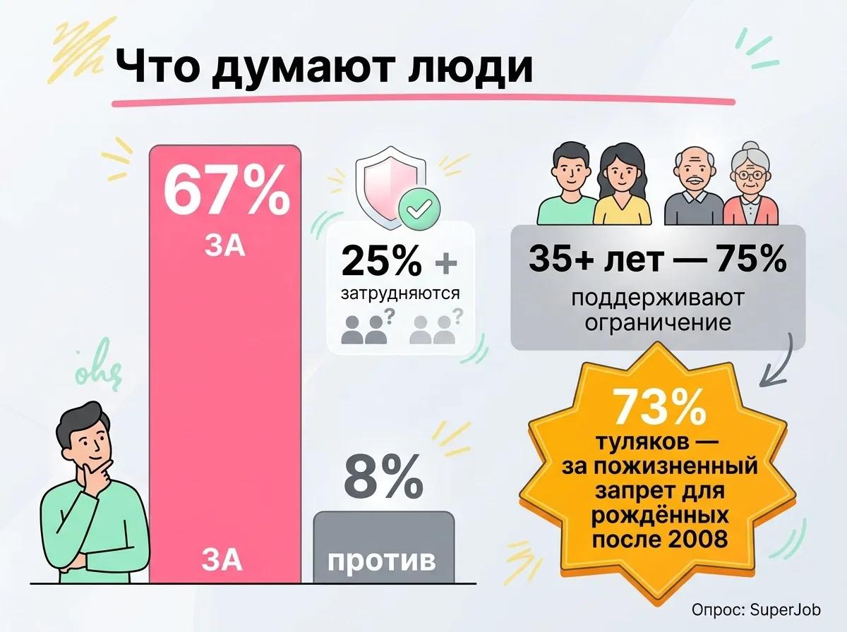 Что думают люди о запрете вейпов: опрос