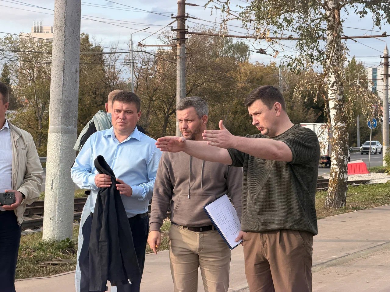 Комиссия осматривает второй этап велохайвея «Лев Толстой» в Туле