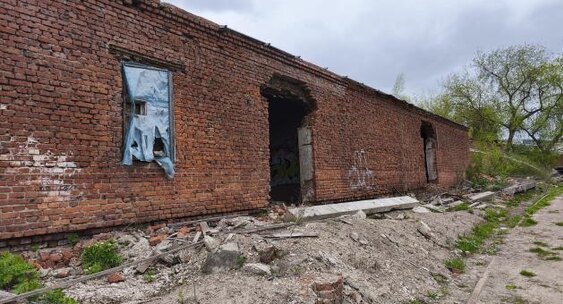 Руины военного городка на Ханинском проезде в Туле